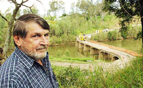 Daryl Stewart, at the Tiaro Bridge on the Mary River, wants to right the region’s wrongs. Daryl Stewart, at the Tiaro Bridge on the Mary River, wants to right the region’s wrongs.